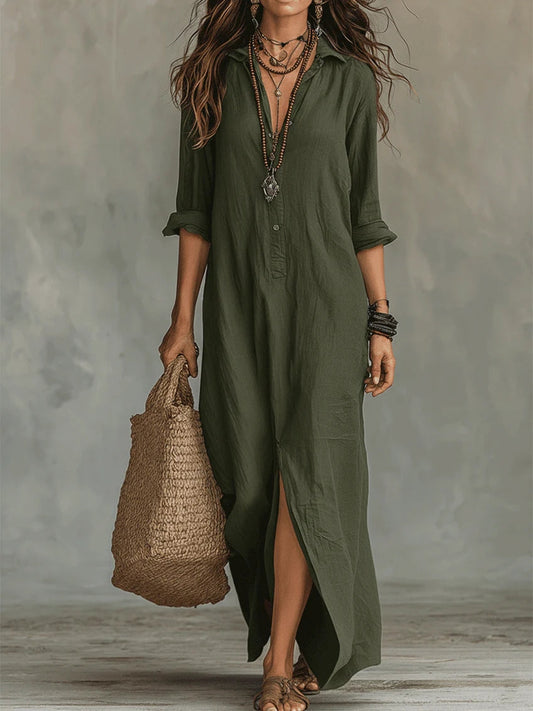 Serenity Longline Shirt Dress